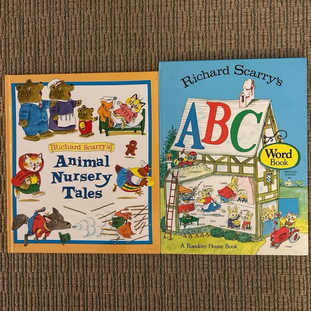 Richard Scarry's Animal Nursery Tales and ABC Word Book Set